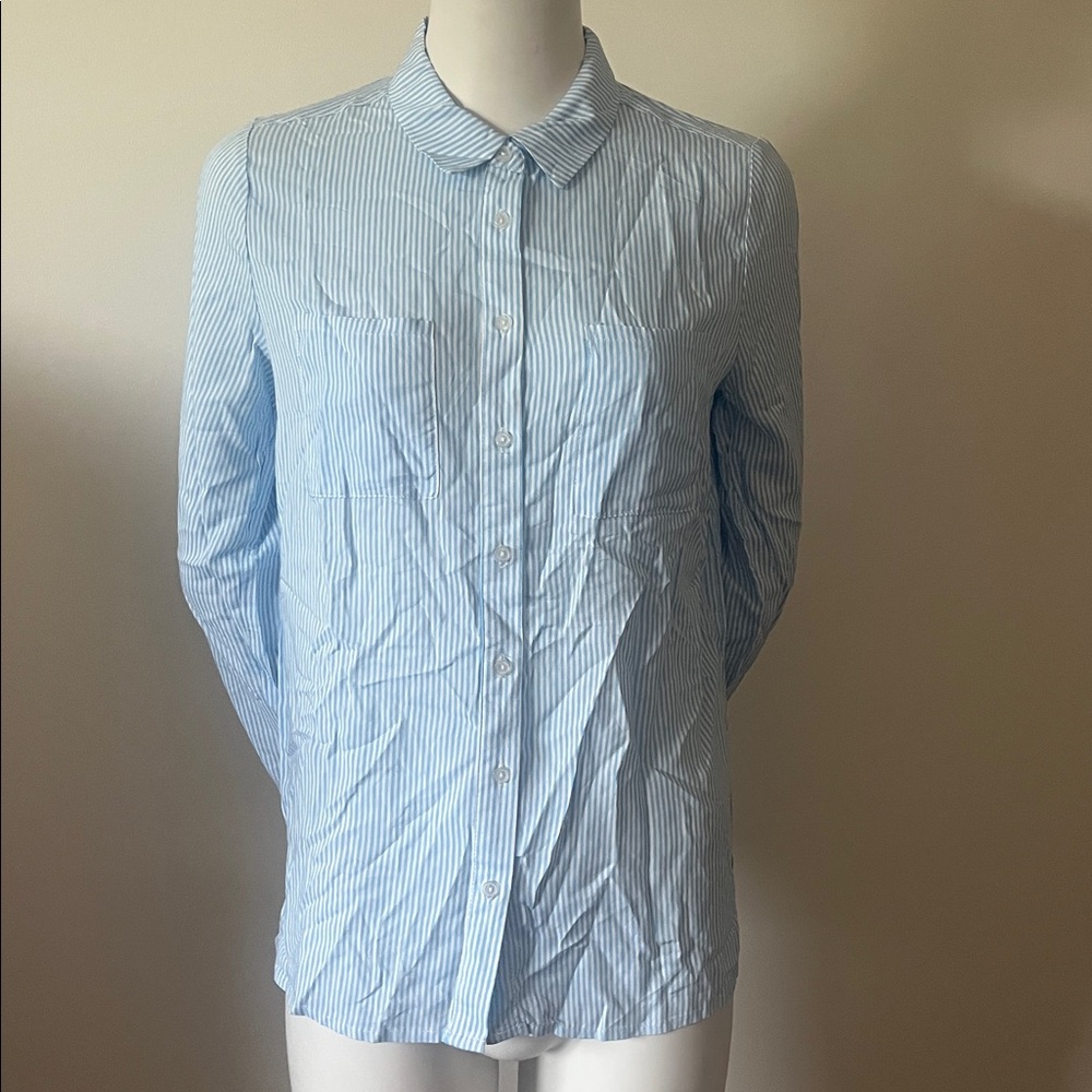 ambiance Strips Button Down Shirt Rayon Shirt